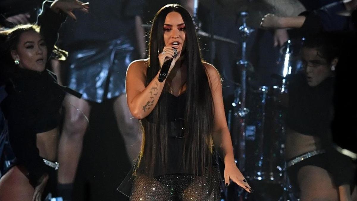 Demi Lovato, en los MTV Europa, el pasado mes de noviembre, en Londres