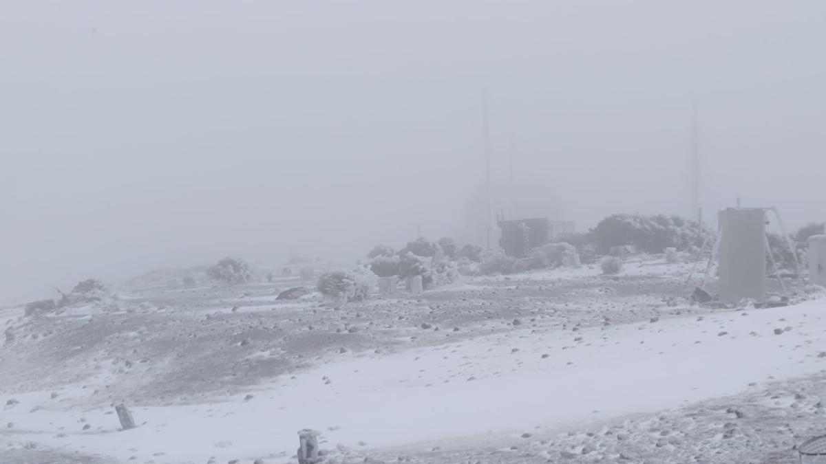 Nieve en Izaña