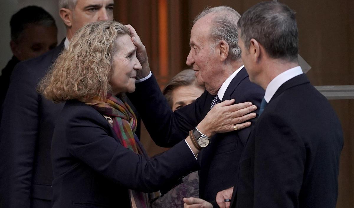 El 60 cumpleaños de la infanta Elena reúne a Juan Carlos I y Felipe VI, en imágenes