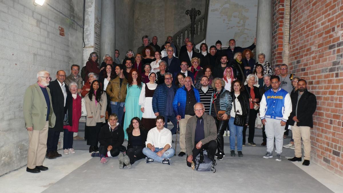 Una fotografia de grup, l'any passat, durant la celebració del Dia Mundial del Teatre.