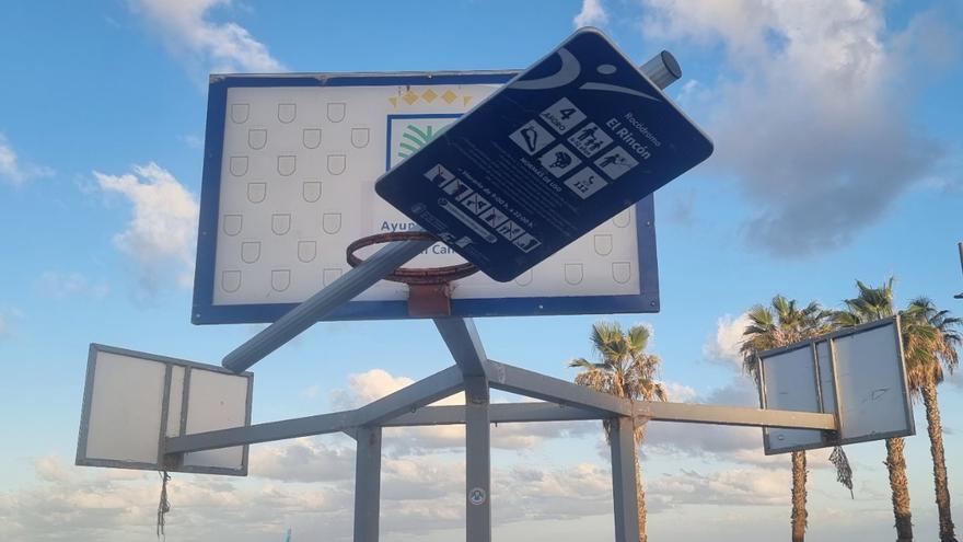 Vandalismo en Las Canteras