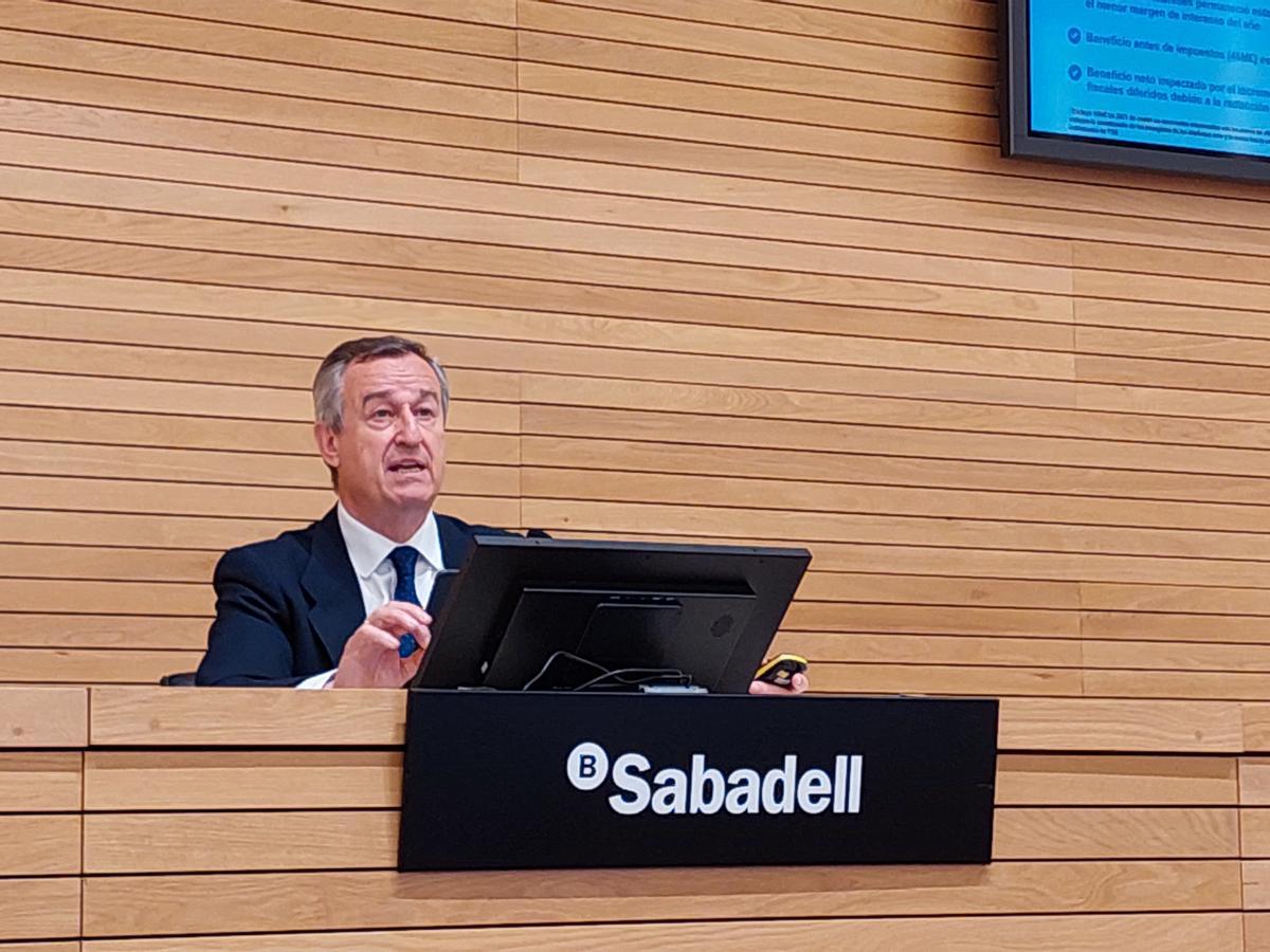 El consejero delegado del Banco Sabadell, César González-Bueno.