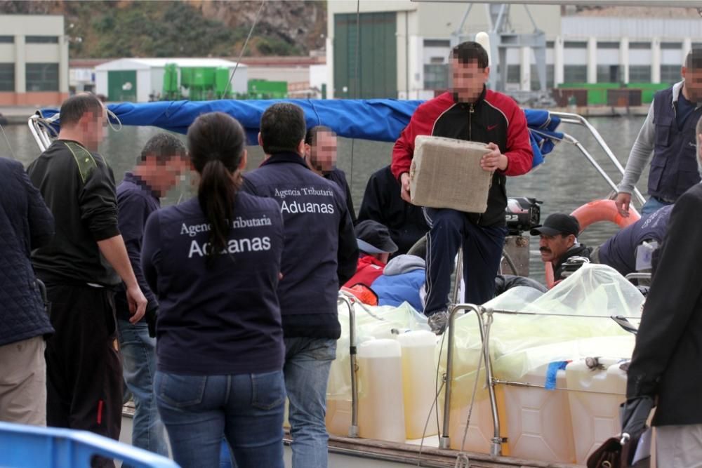 Operación antidroga en la costa de Cartagena