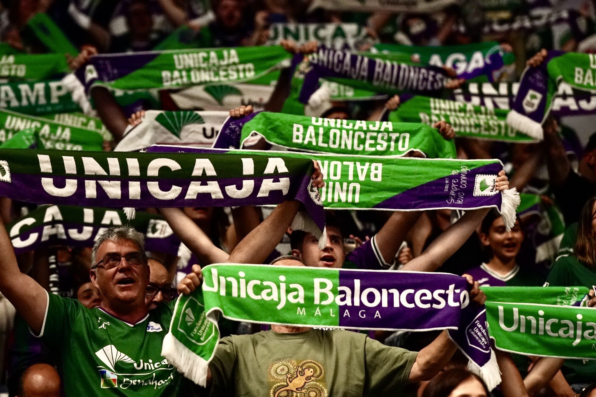 Cuartos de final de la Liga Endesa entre el Unicaja y el Barça