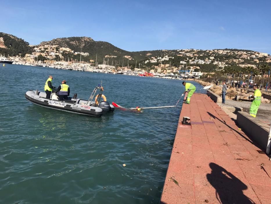 El Port d'Andratx tras el temporal