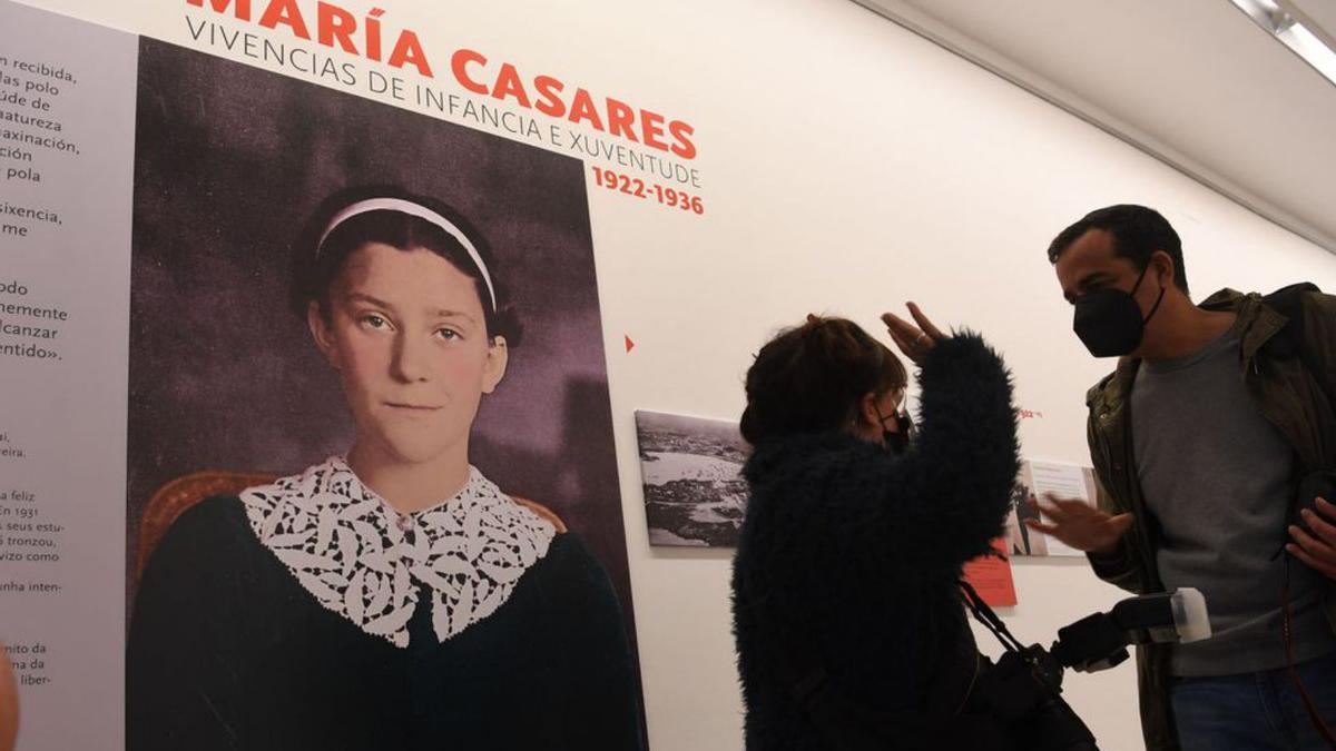 Mostra sobre María Casares, na casa museo Casares Quiroga. |  /CARLOS PARDELLAS