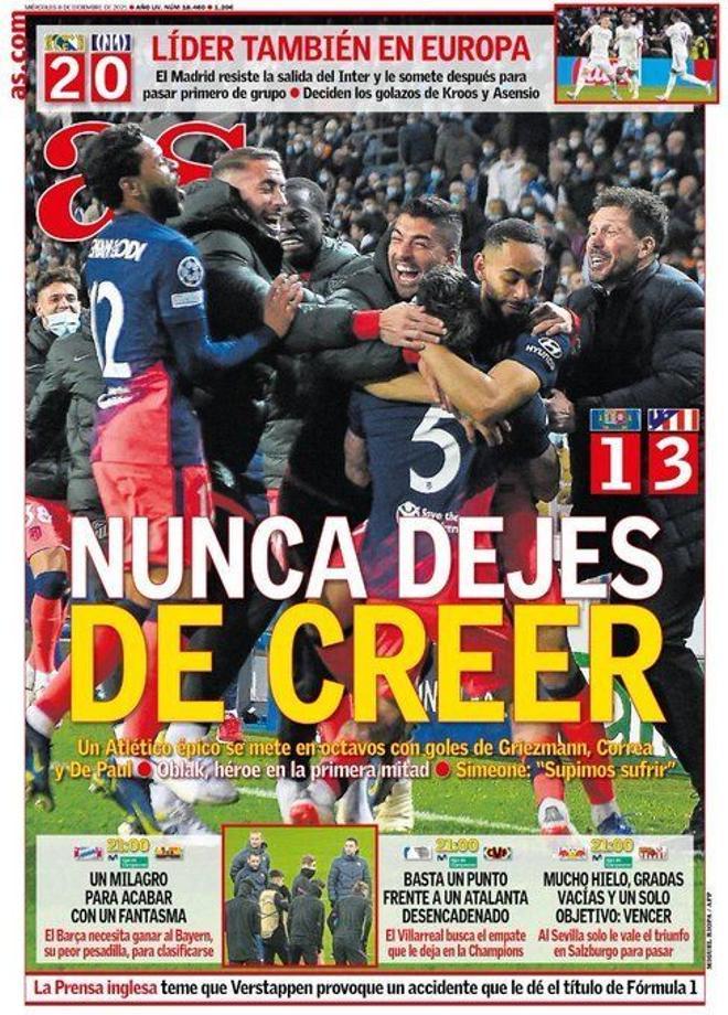 Las portadas de la prensa deportiva de hoy