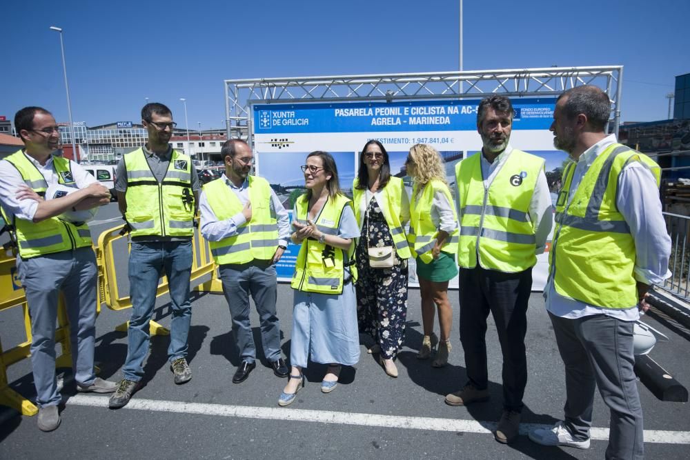 La estructura, de 200 metros de longitud,  se pondrá a disposición de los vecinos este verano para mejorar la movilidad y seguridad vial en el entorno.