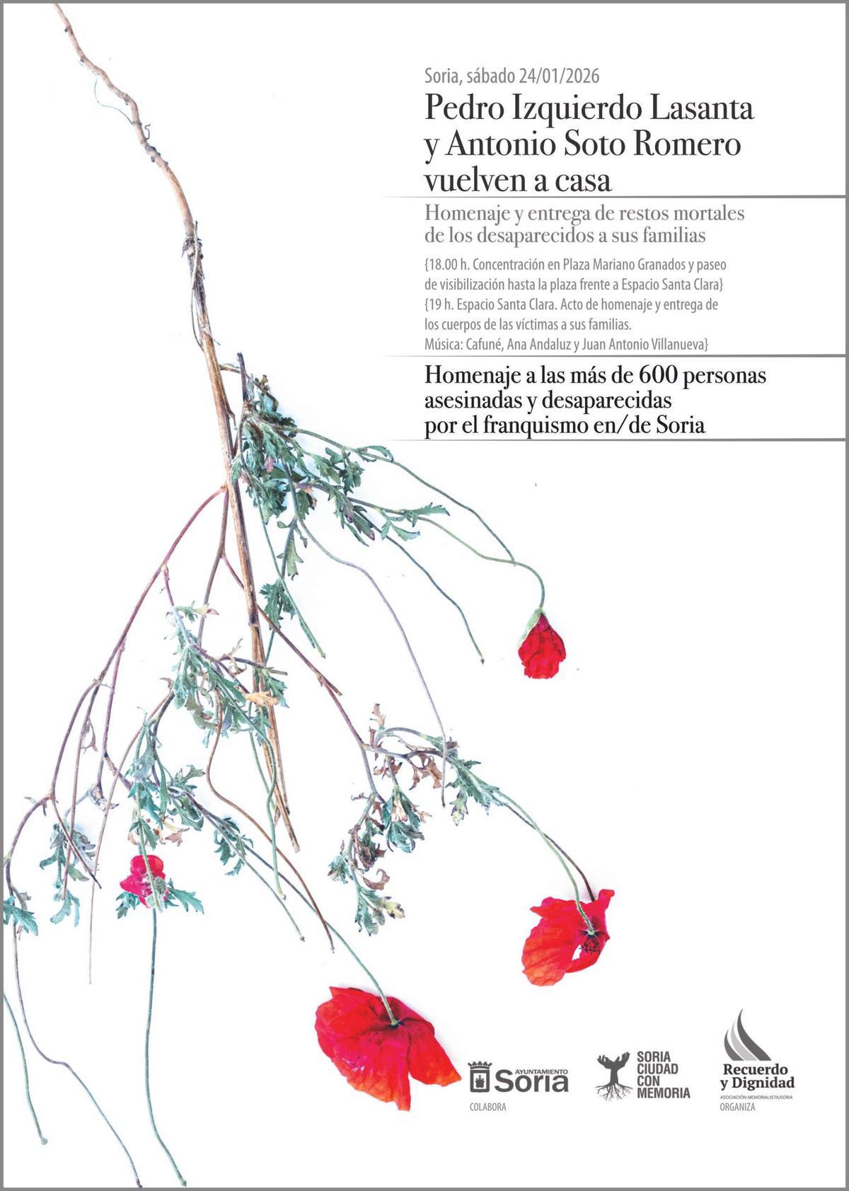 Cartel del homenaje.