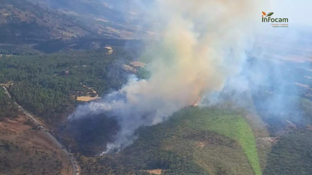 Queda controlado el incendio forestal que ha afectado a dos balnearios de Albacete