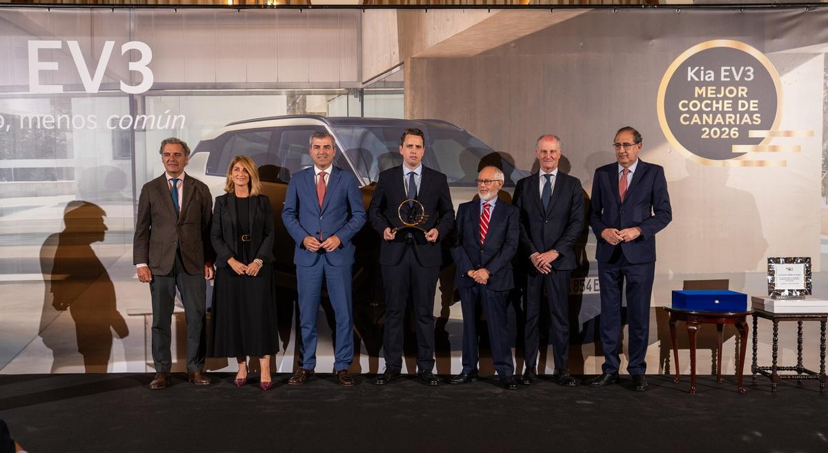 Kia Ev3 recibe el premio de ‘MEJOR COCHE DE CANARIAS-2026’