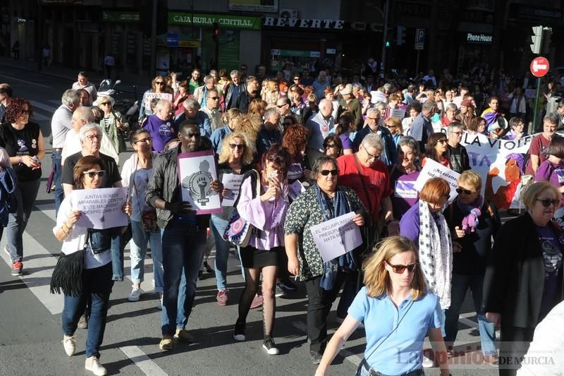 Manifestación contra la violencia patriarcal en Murcia