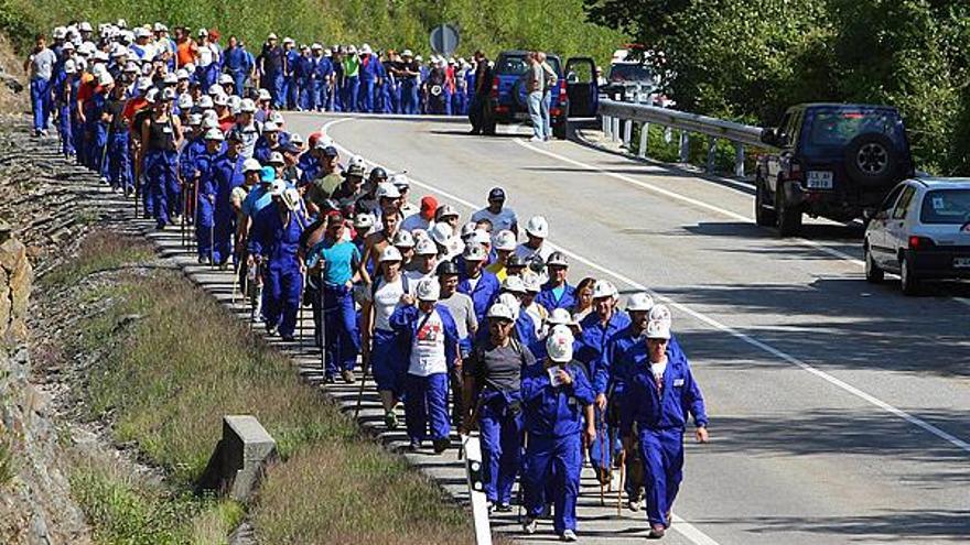 Echa a andar la segunda «Marcha Negra» que llevará a 200 mineros a León