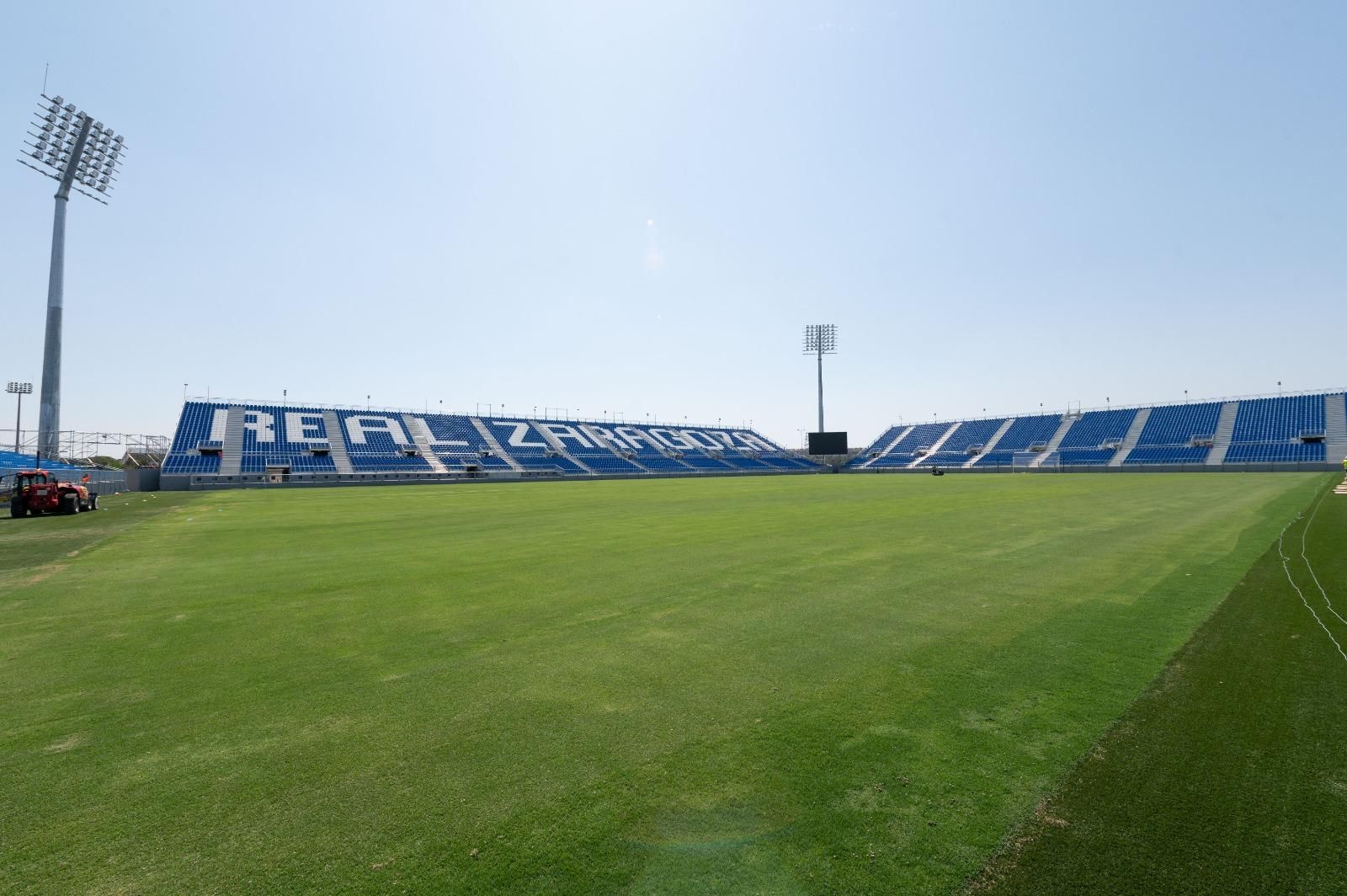 En imágenes | Así está el Ibercaja Estadio a pocos días de su inauguración en un amistoso