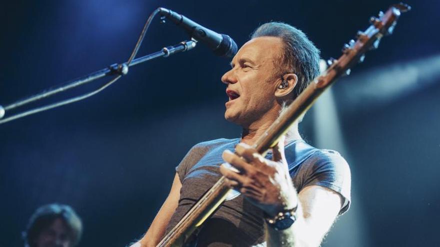 El músic Sting durant un moment de l&#039;actuació