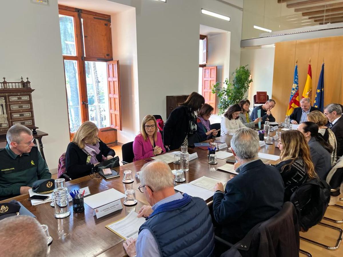 Reunión en la Delegación del Gobierno en la Comunidad Valenciana.