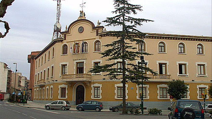 Fachada del Ayuntamiento de Ejea de los Caballeros.