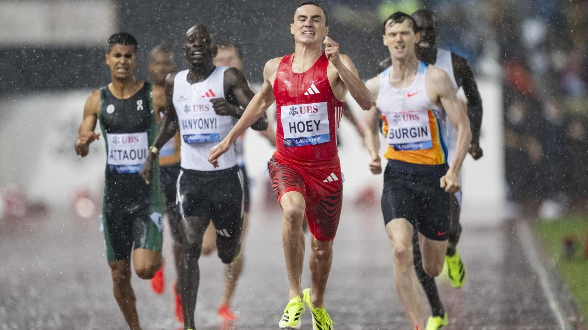 Attaoui, por la izquierda en el diluvio de Lausana