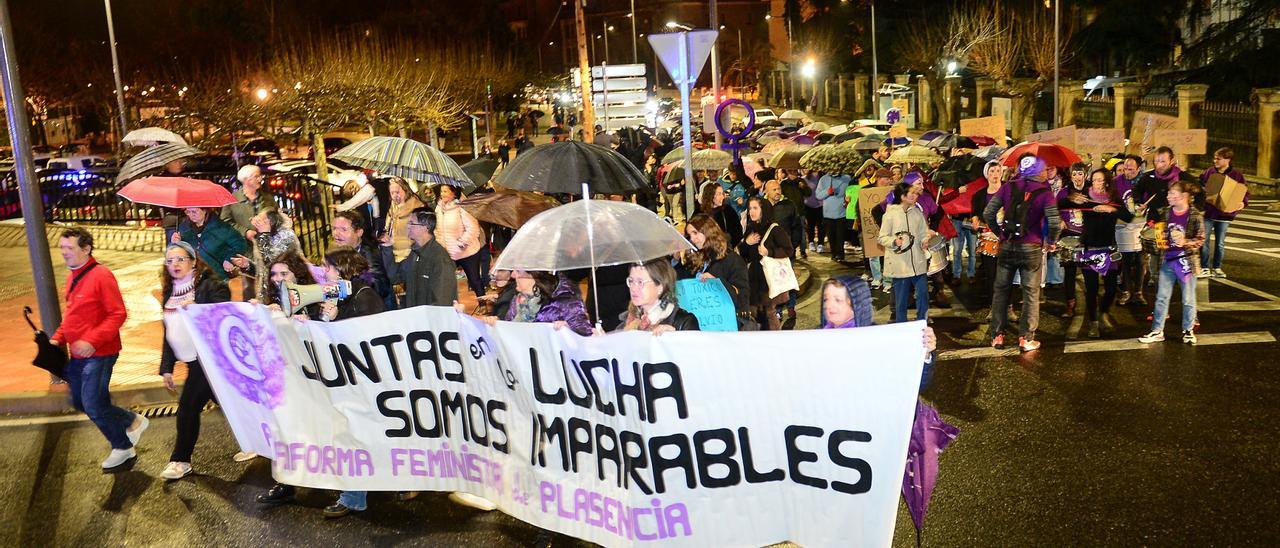 Manifestación del 8M en Plasencia.