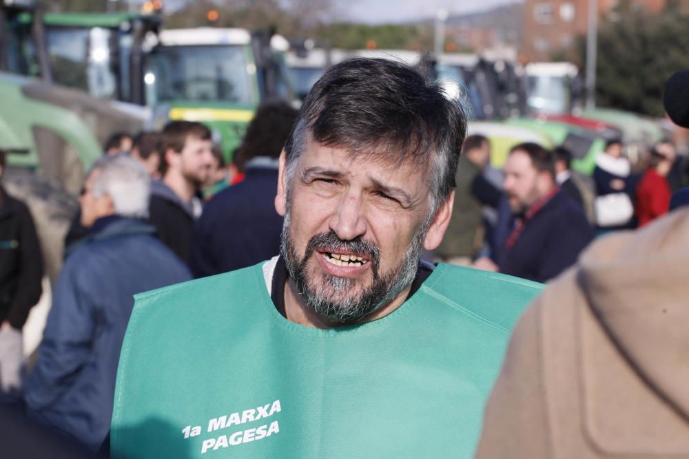 Marxa de tractors a Girona