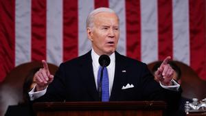 El presidente de EEUU, Joe Biden, durante su tercer discurso sobre el Estado de la Unión.