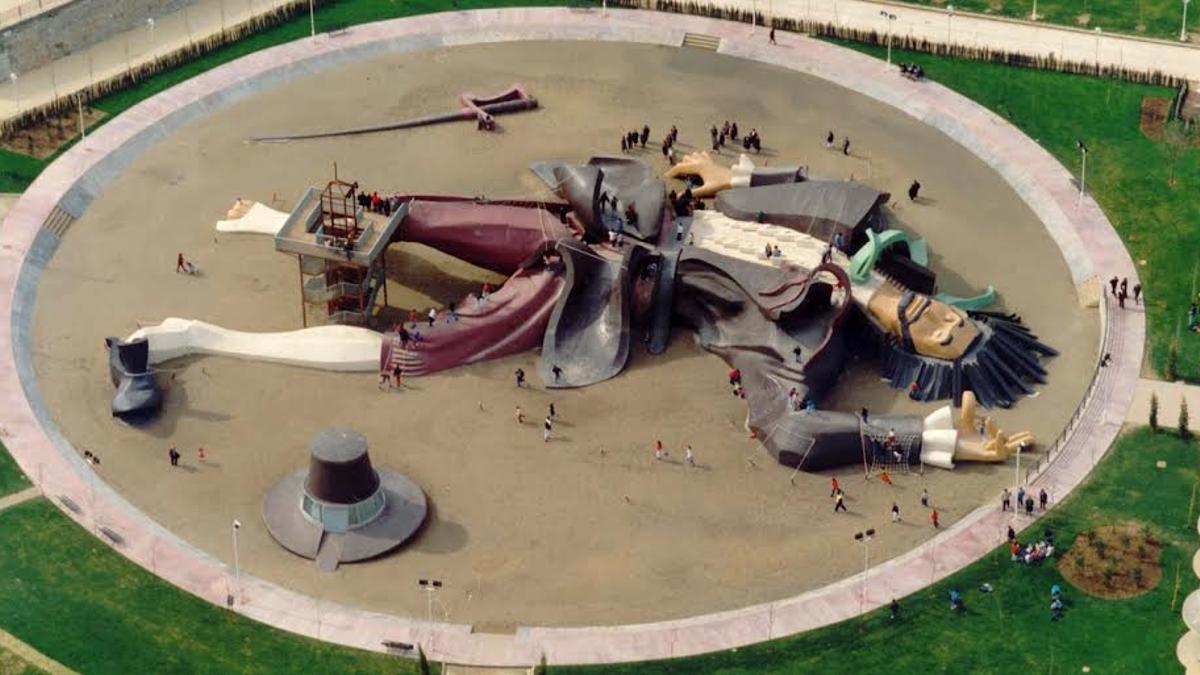 Imagen general del parque Gulliver de València.