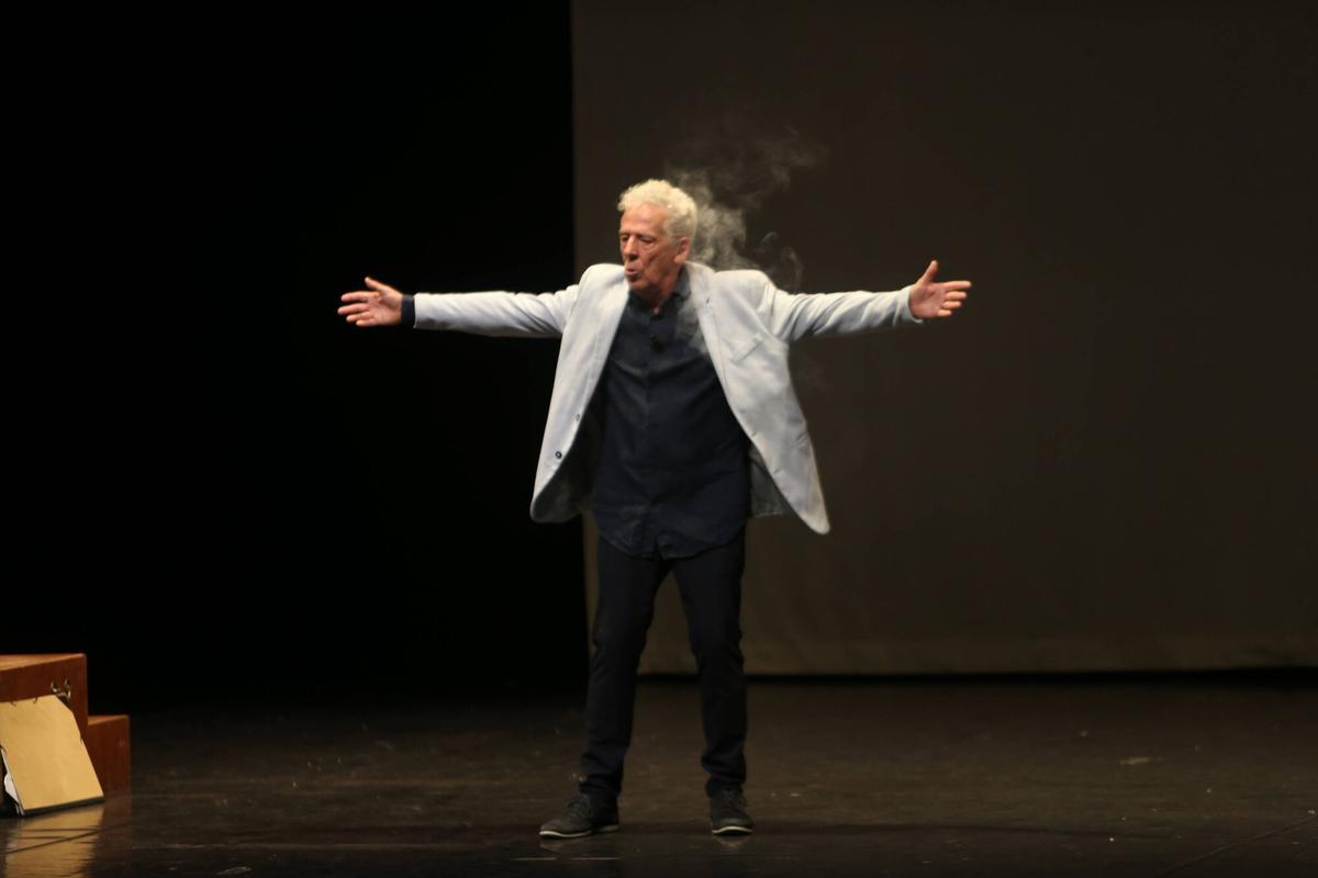Un momento de la representación de Zanguano Teatro.