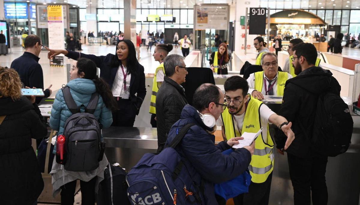 Les pluges van deixar Rodalies fora de servei durant set hores