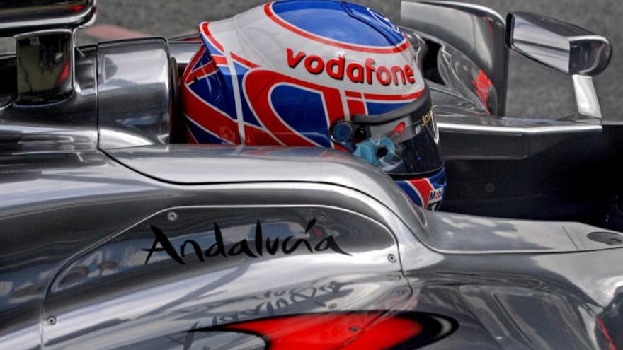 Logo de Andalucía en el coche de McLaren.