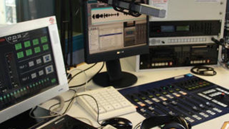 Imagen de un estudio de radio