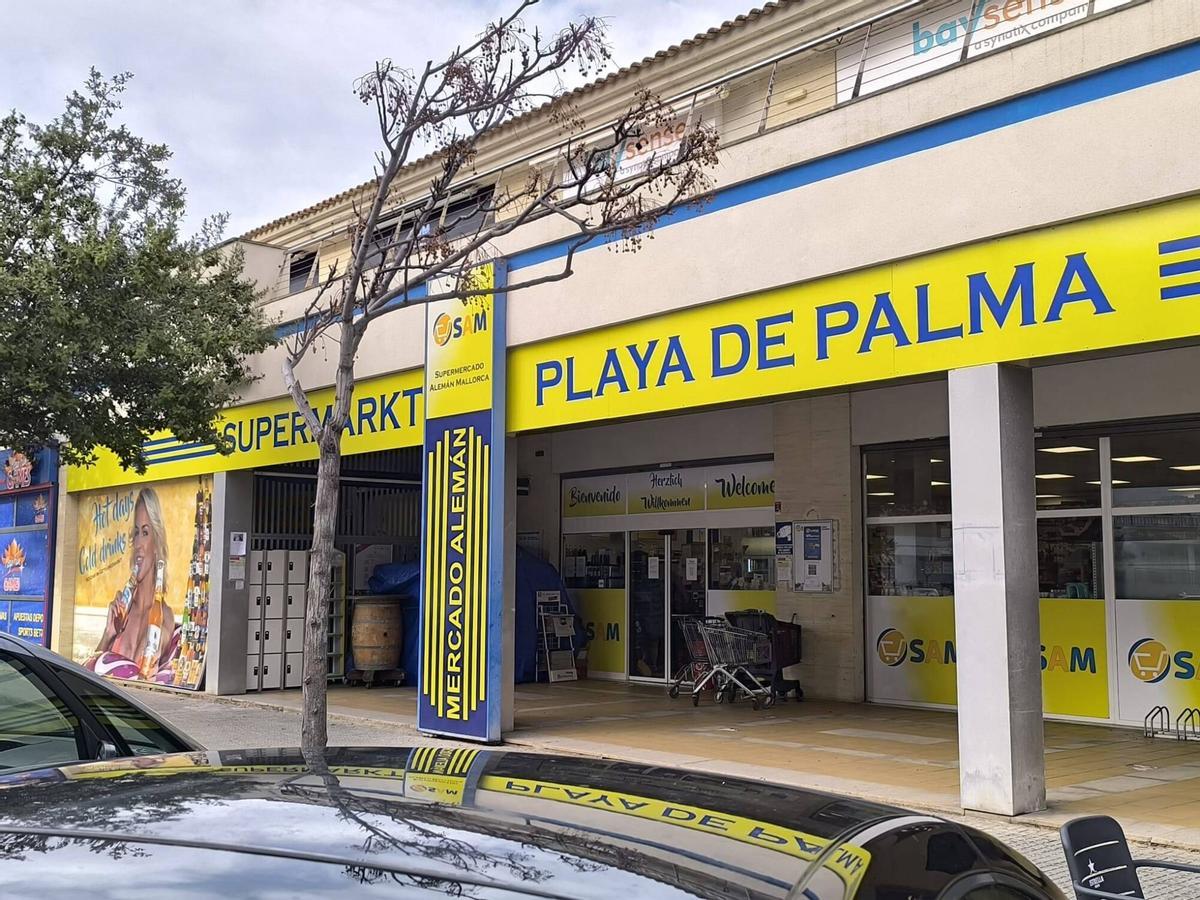 Supermercado alemán en Playa de Palma.