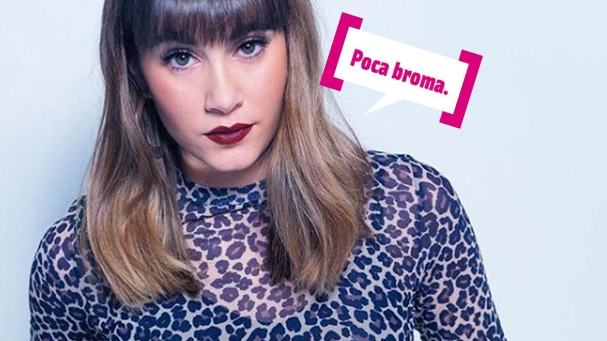 Aitana con bocadillo "poca broma"
