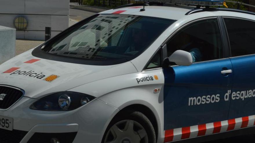 Un vehicle dels Mossos