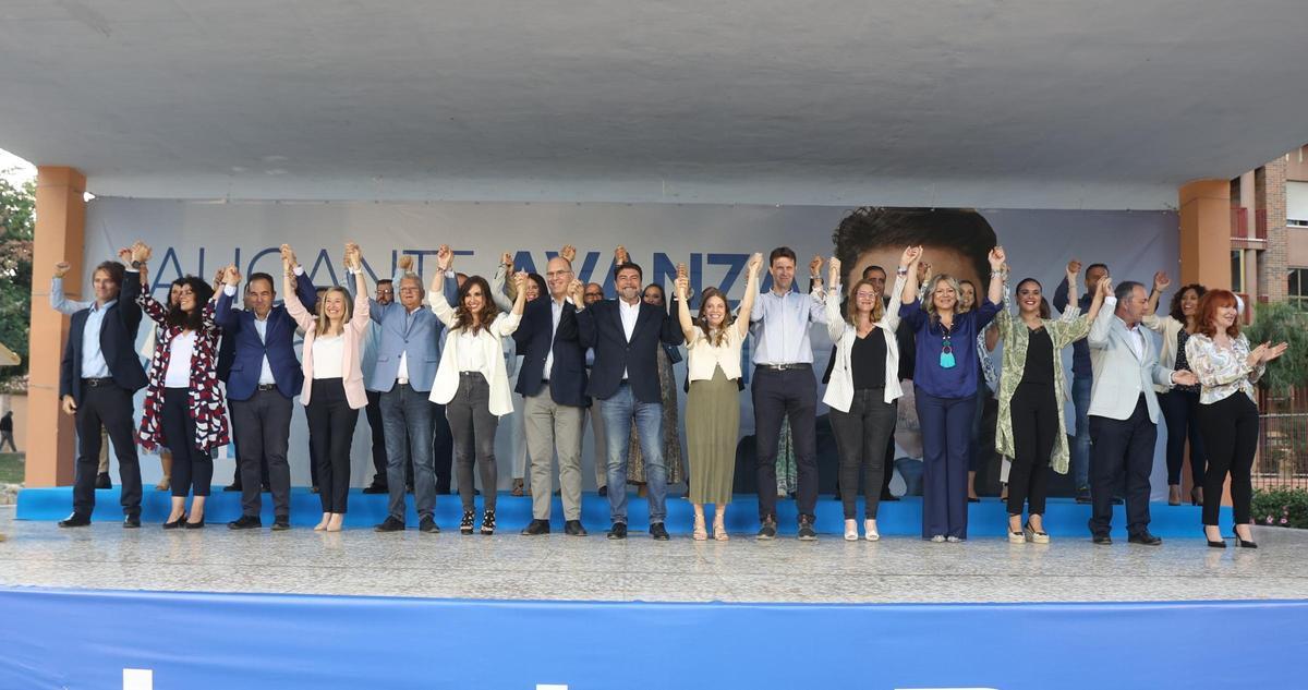 El acto de presentación de candidatura de Luis Barcala para las municipales de 2023. | JOSE NAVARRO