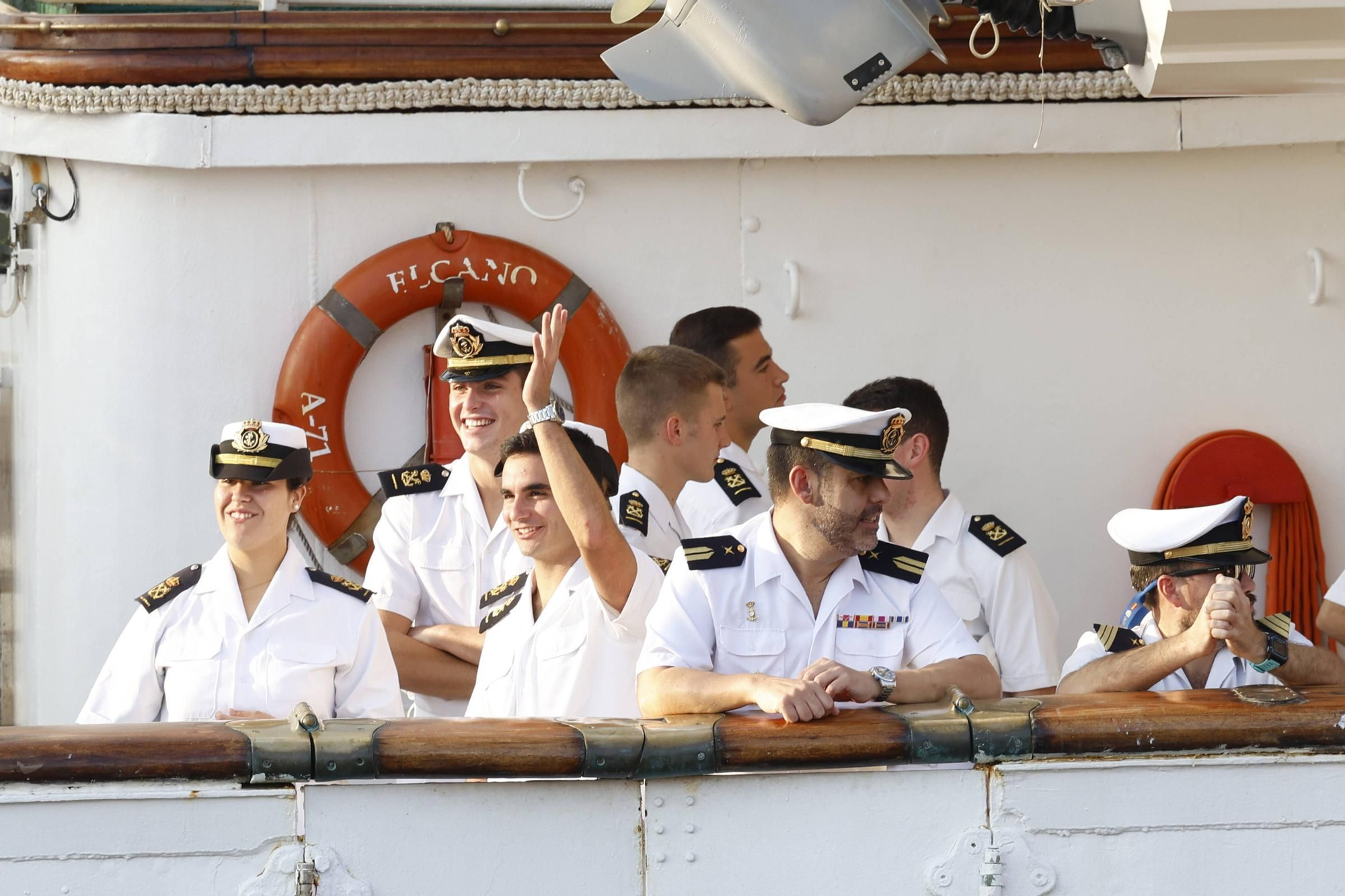 EN IMÁGENES: Así fue la llegada de la Princesa Leonor a Gijón en "Elcano"