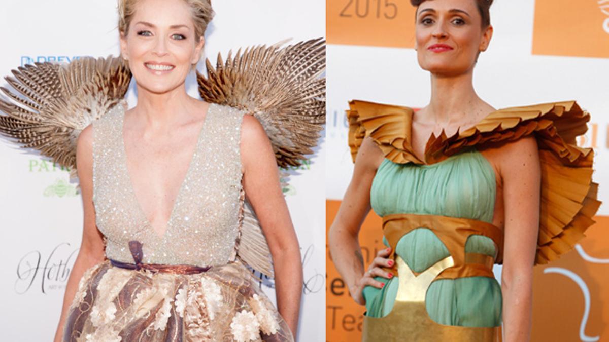 Duelo de alas: Sharon Stone vs Laura Pamplona - Woman