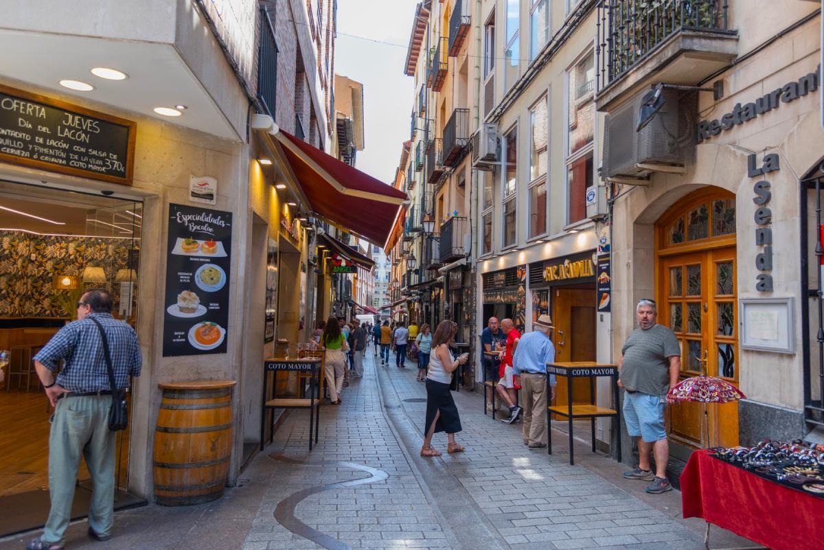 La emblemática calle Laurel en Logroño