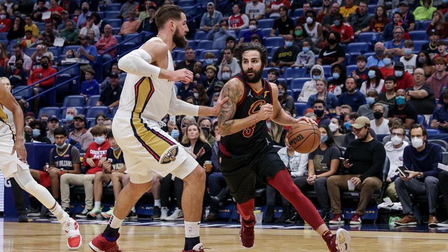 Ricky Rubio en el partit disputat ahir contra els Pelicans