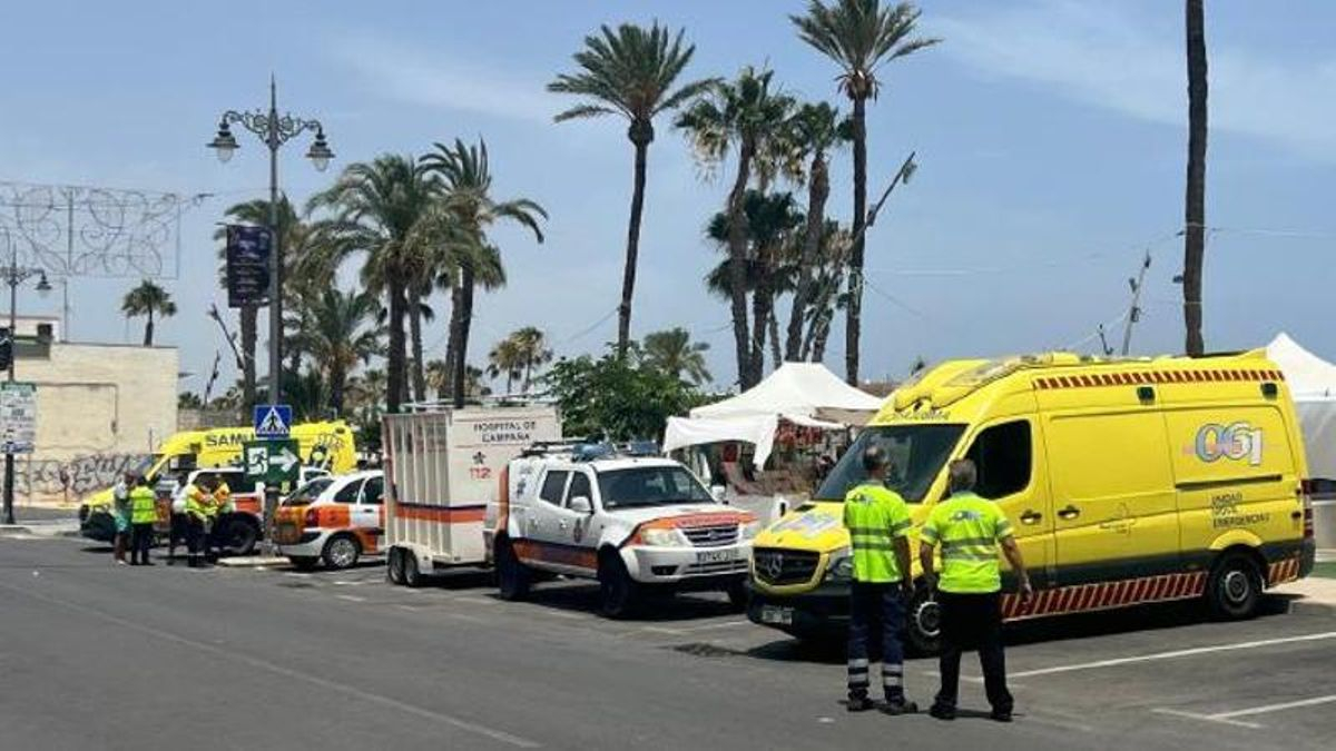 Dispositivo sanitario desplegado durante el Festival del Aire.