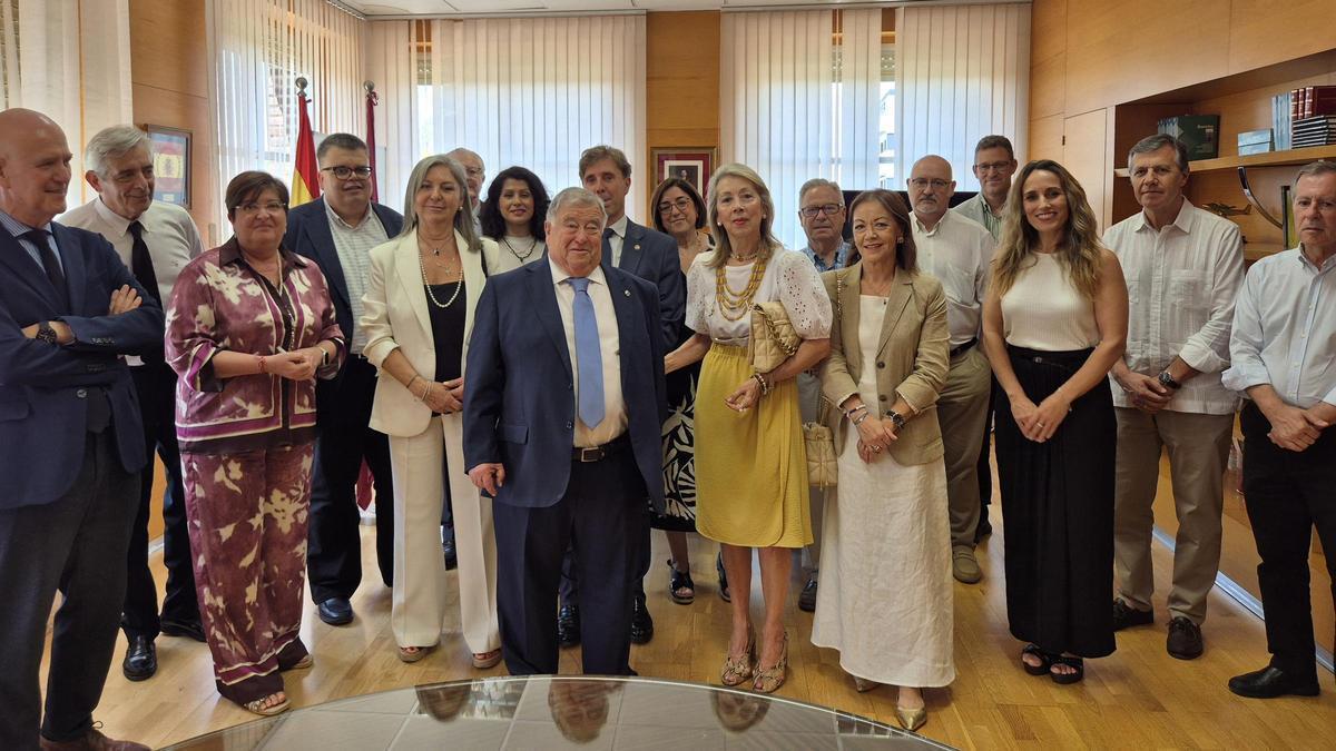 Andrés Pacheco, en el homenaje realizado este jueves en la sede del Tribunal Superior