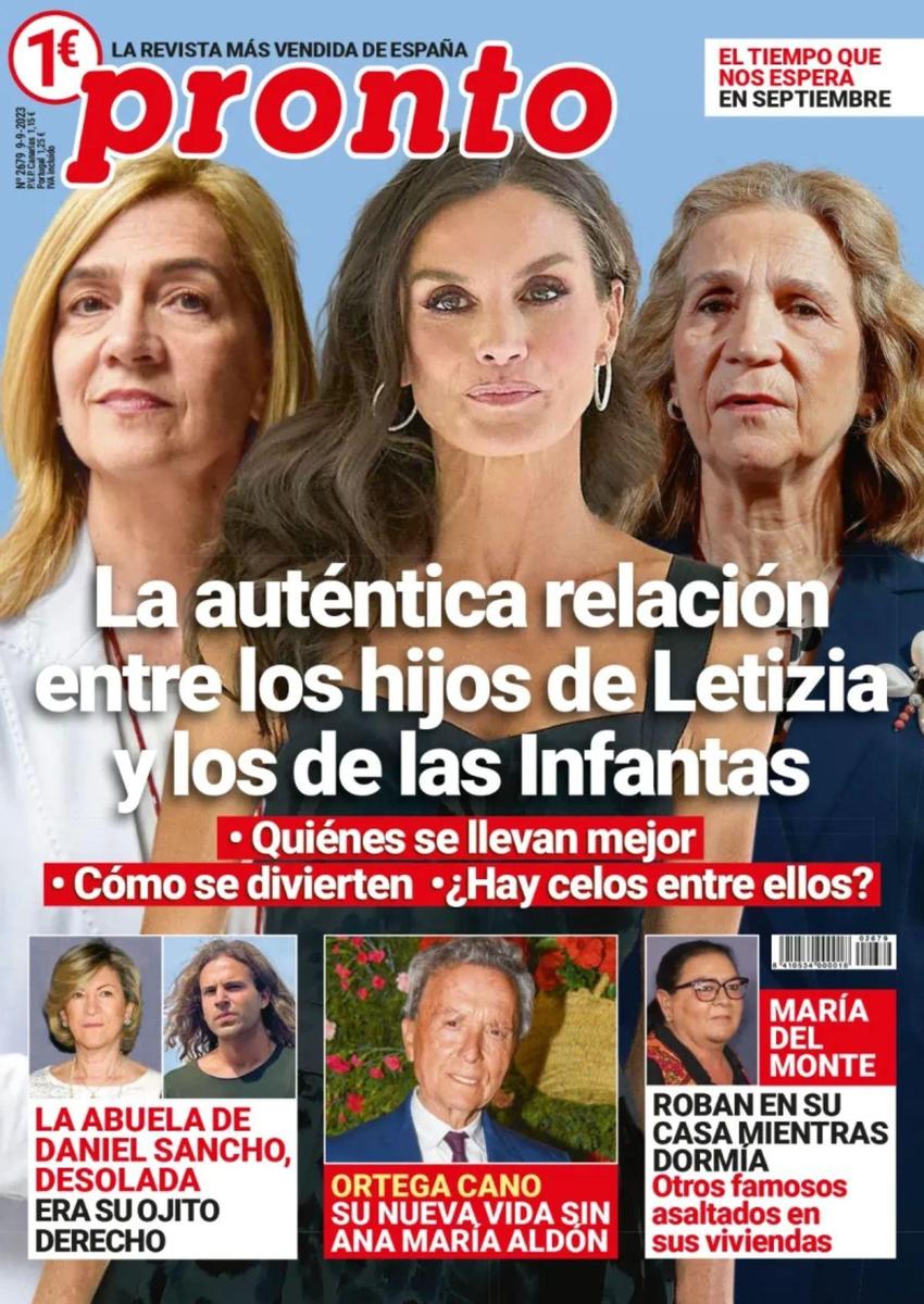 Portada revista Pronto del 4 de septiembre de 2023