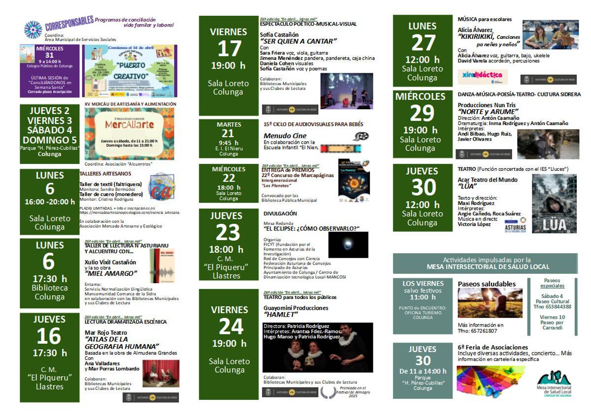 programación de ABRIL 2026