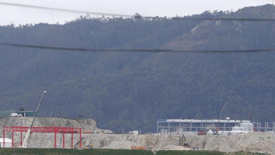 Obras de Estrella Galicia en el polígono de Morás.