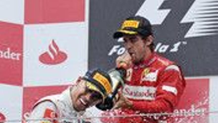 Hamilton gana en Alemania por delante de Alonso