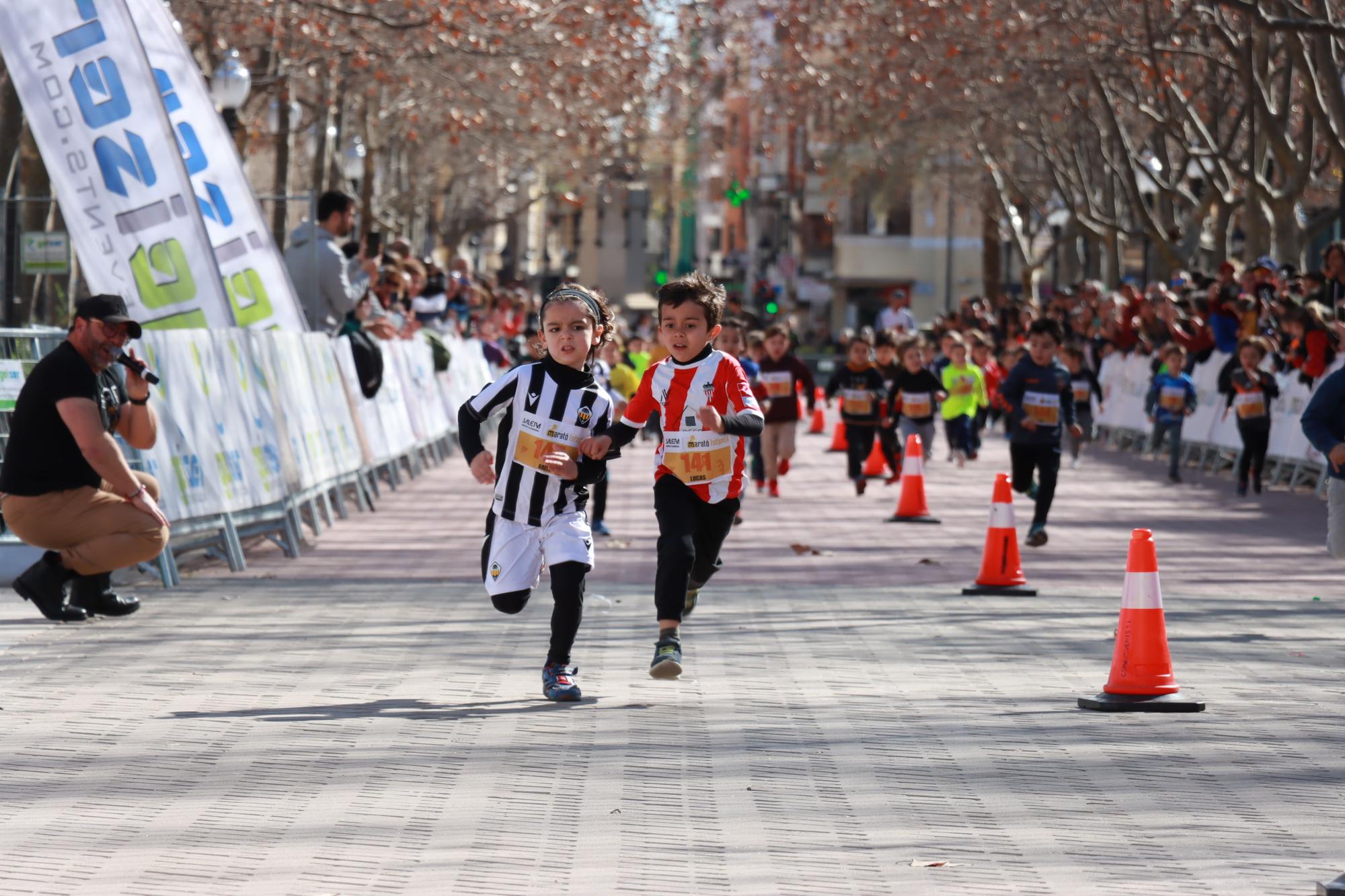 Las mejores imágenes de la maratón infantil en Castelló