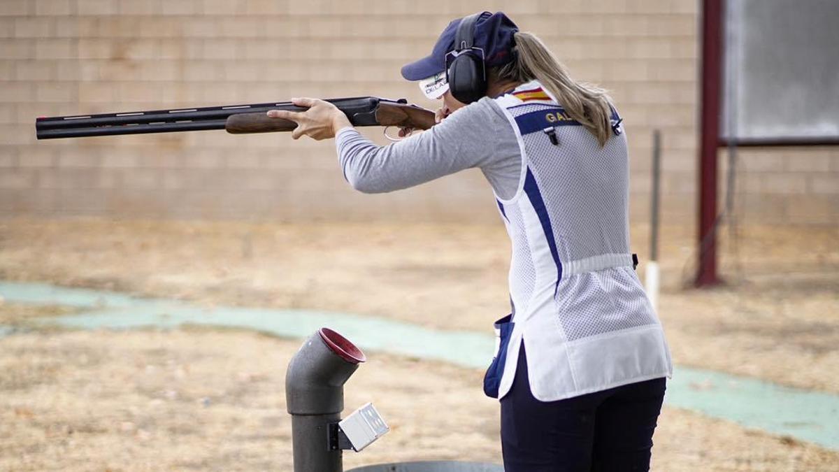 Fátima Gálvez, durante una competición.