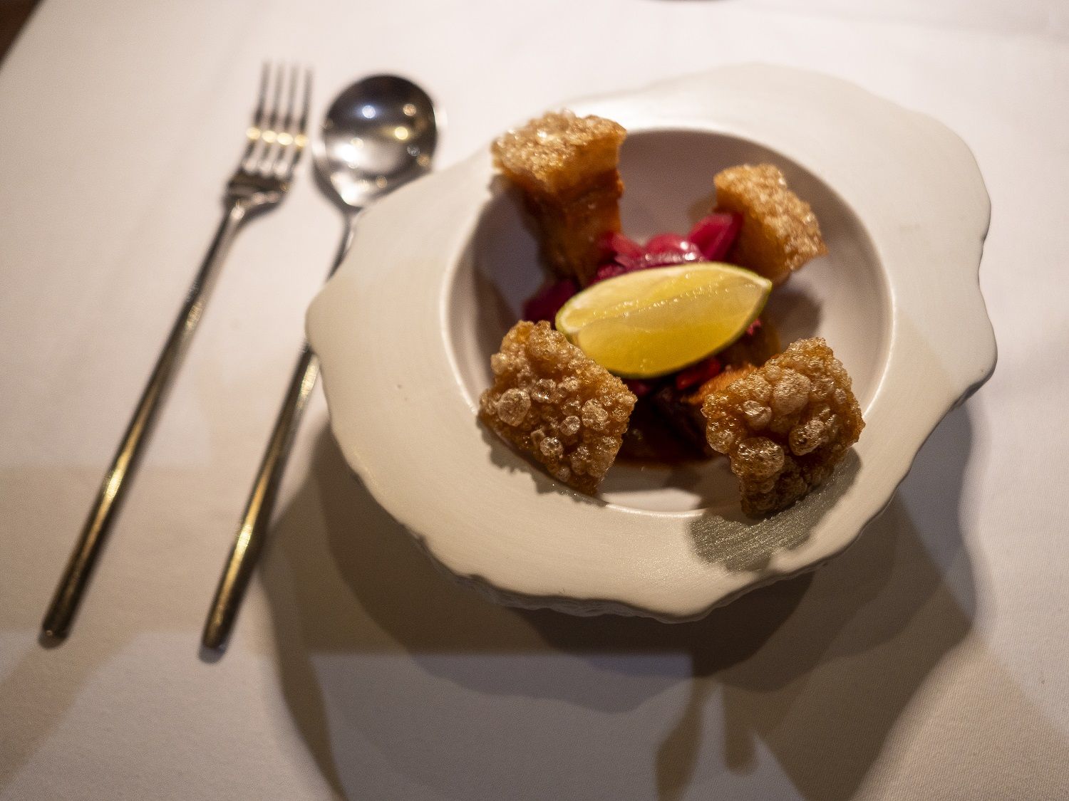 Torreznos del restaurante Meseguera.