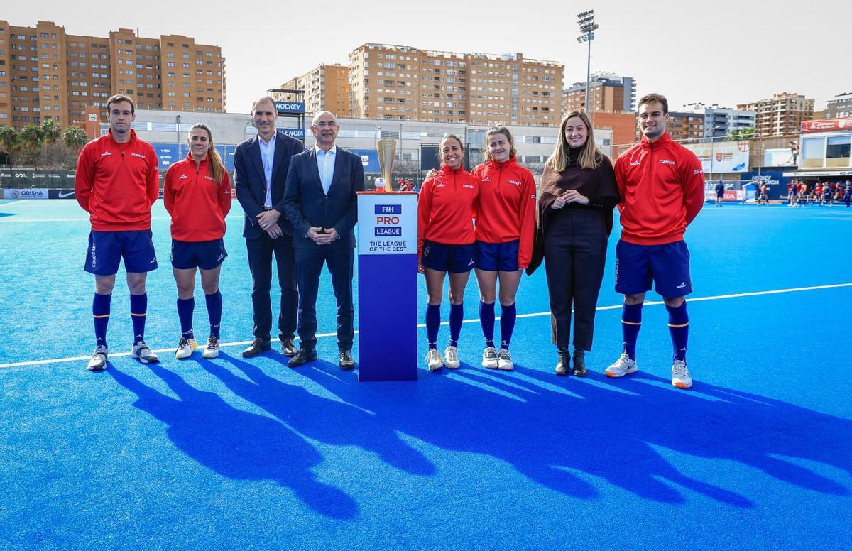 Presentación del FIH Pro League de hockey en València.