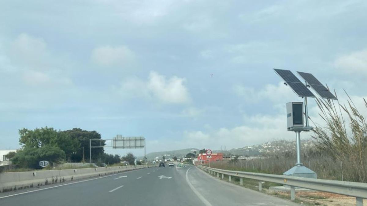 Nuevo radar en la carretera de Santa Eulària