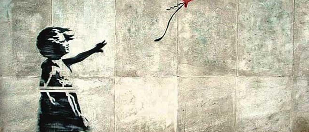 &#039;Niña con globo rojo&#039; de Bansky.